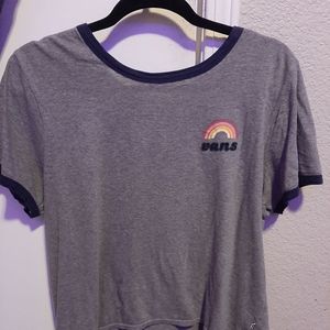 Vans rainbow design graphic tee, women's size XL